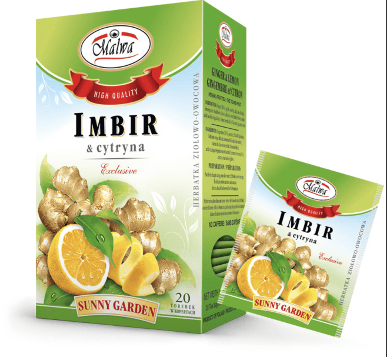 Malwa Ginger & Lemon 40g - 20 sachets image 0
