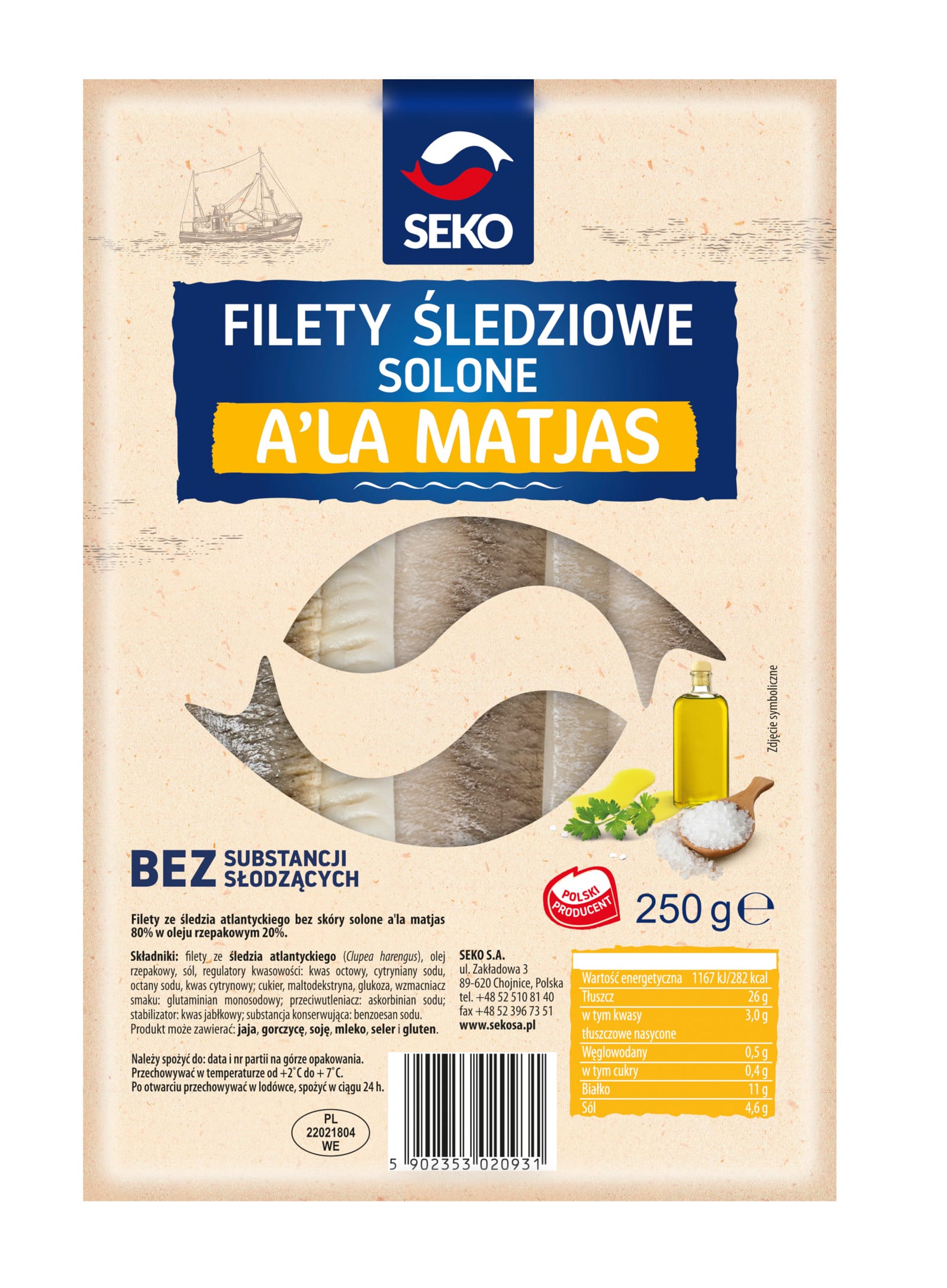 Seko Matjas Herrings – 250g image 0