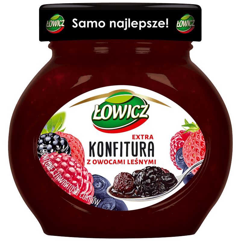 Lowicz forest fruit extra confiture - 240g image 0