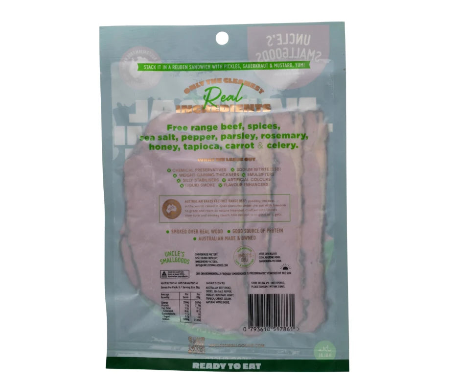 Natural Beef Pastrami - 150g Sliced