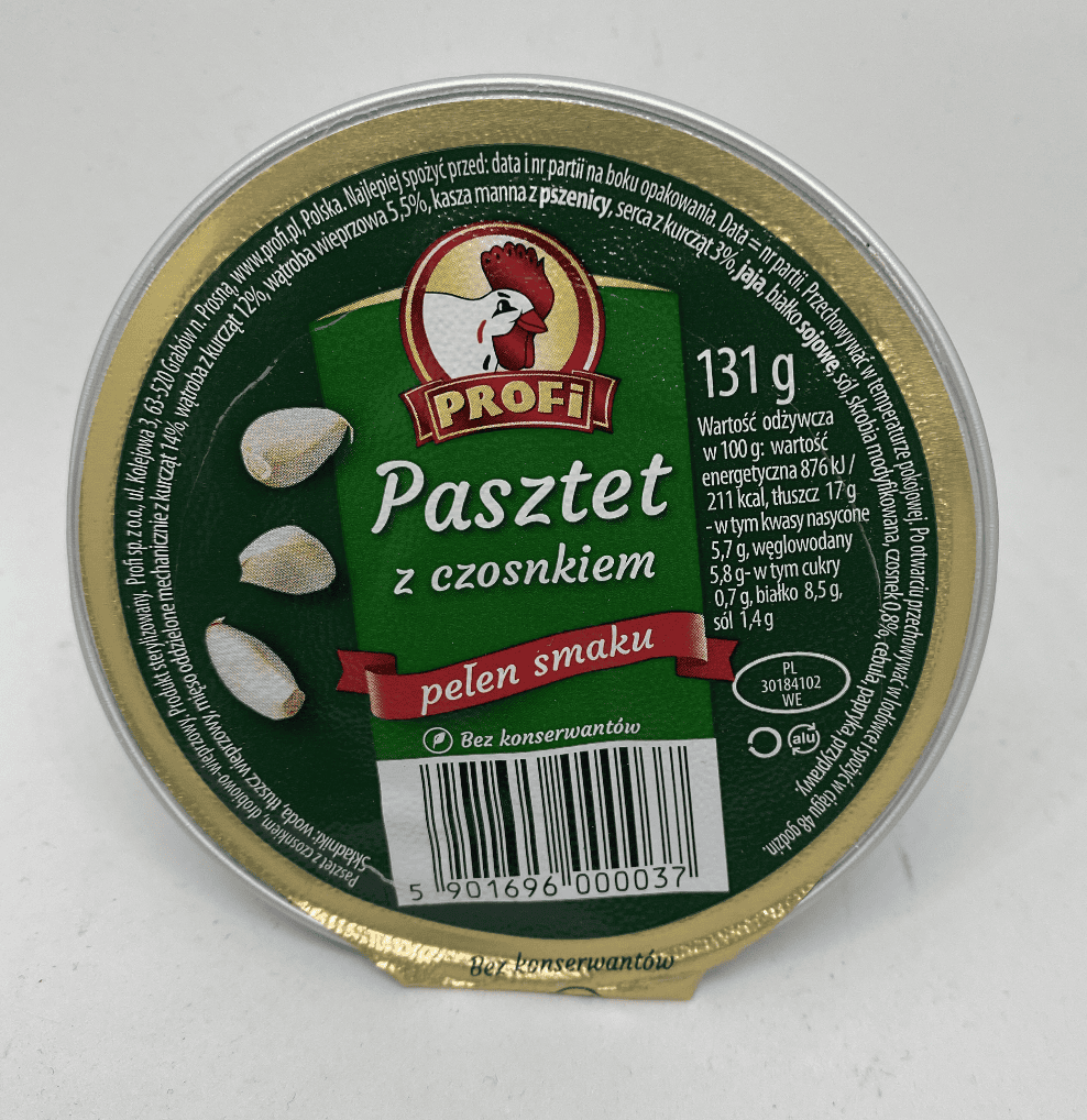 Poultry (chicken) Pate with garlic - 131g image 0
