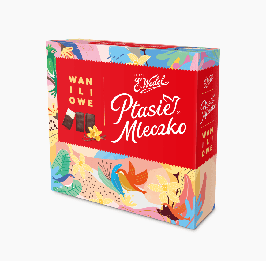 E.Wedel Ptasie Mleczko Vanilla - Choc covered marshmallow - 380g image 0