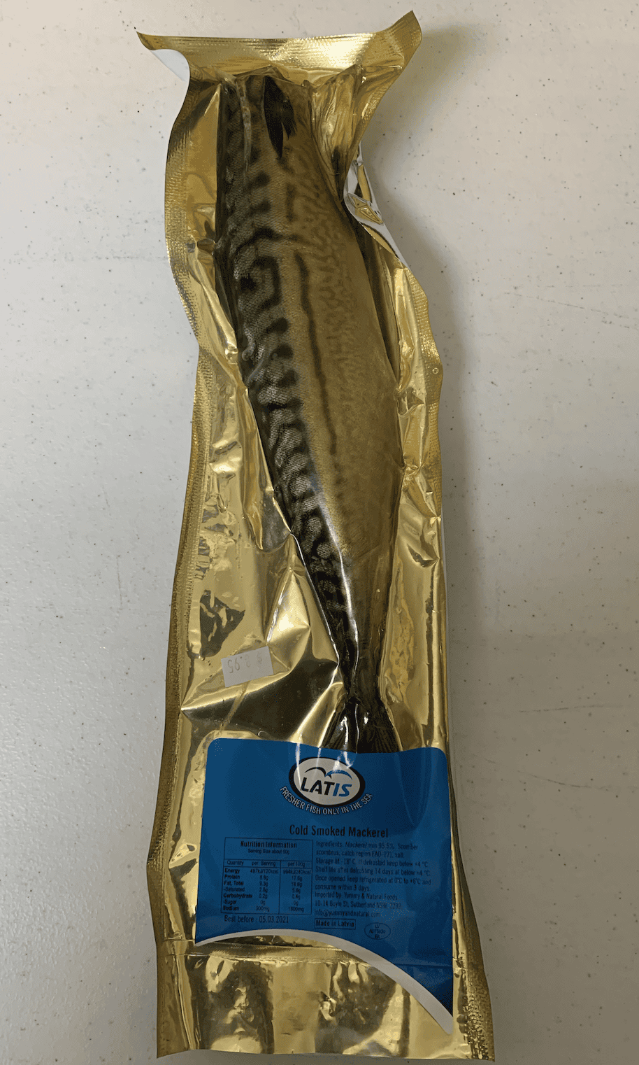 Latis Cold smoked mackerel - 280g image 1