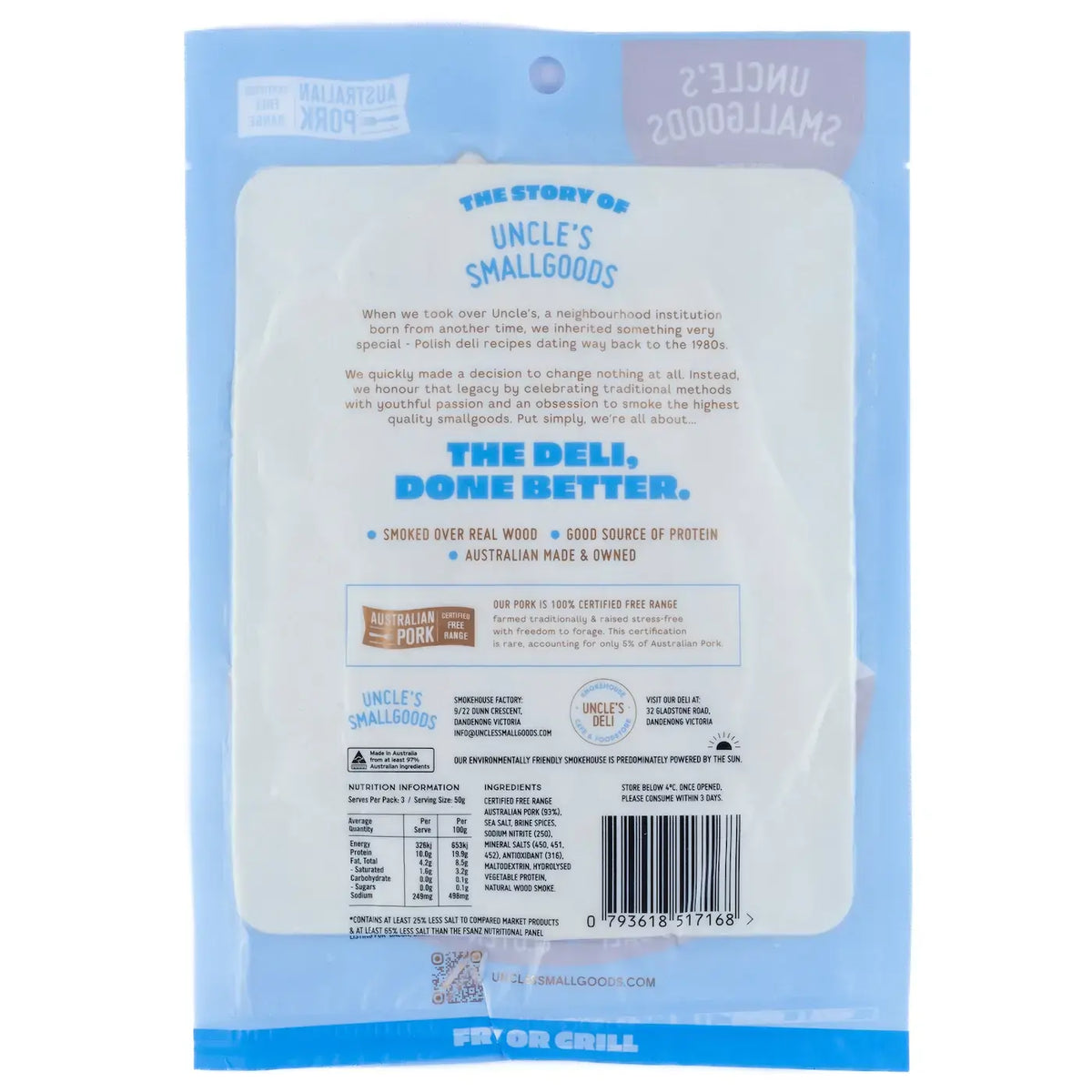 Short Bacon - 150g sliced image 1