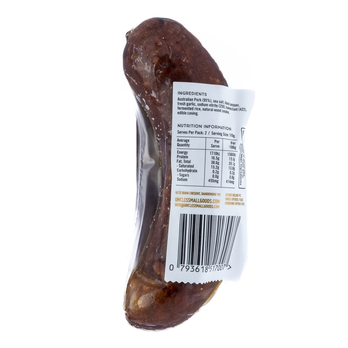 Farmhouse (Country) Sausage - 220g Single image 1