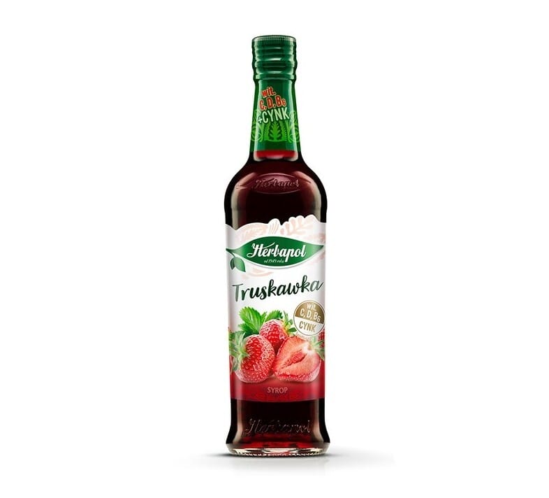 Herbapol Strawberry Syrup - 420ml image 0