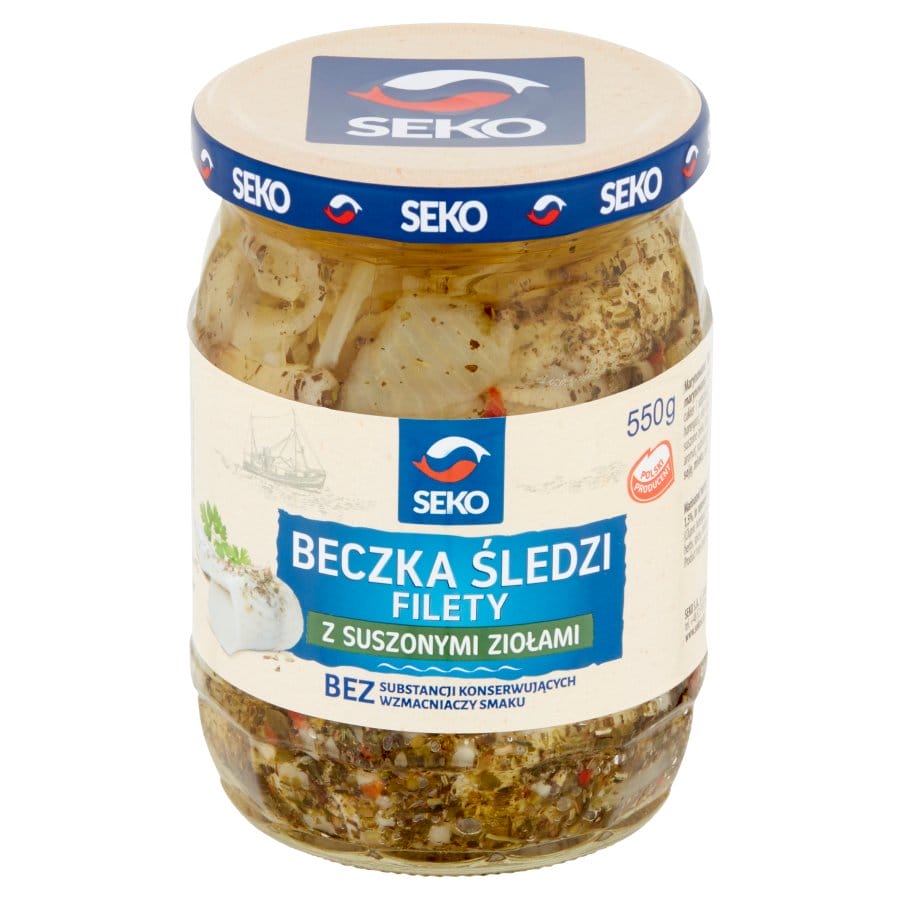 Seko Herrings in oil with dried herbs 400g image 0