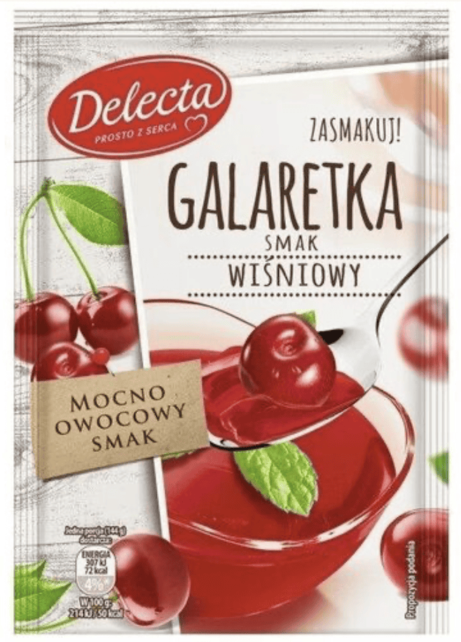 Delecta Galaretka Cherry Soft Jelly - 75g image 0