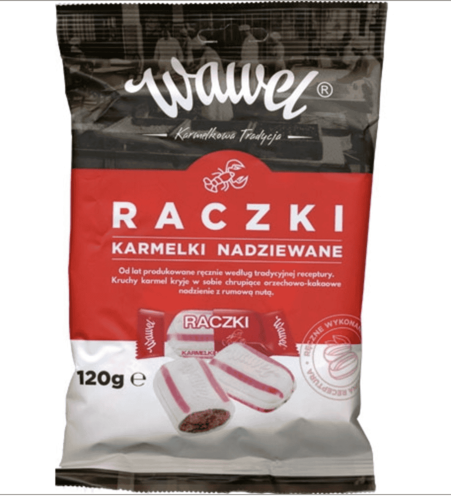 Wawel Raczki Lobster Tail Candy - 120g Bag image 0