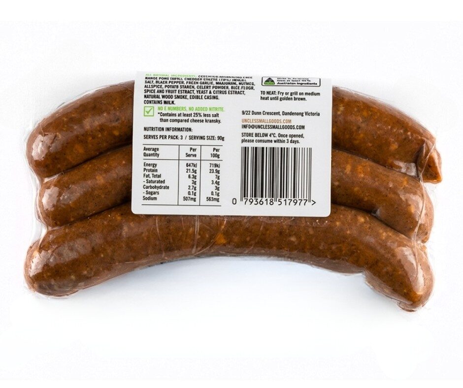 Natural Cheesy Kransky 270g image 1