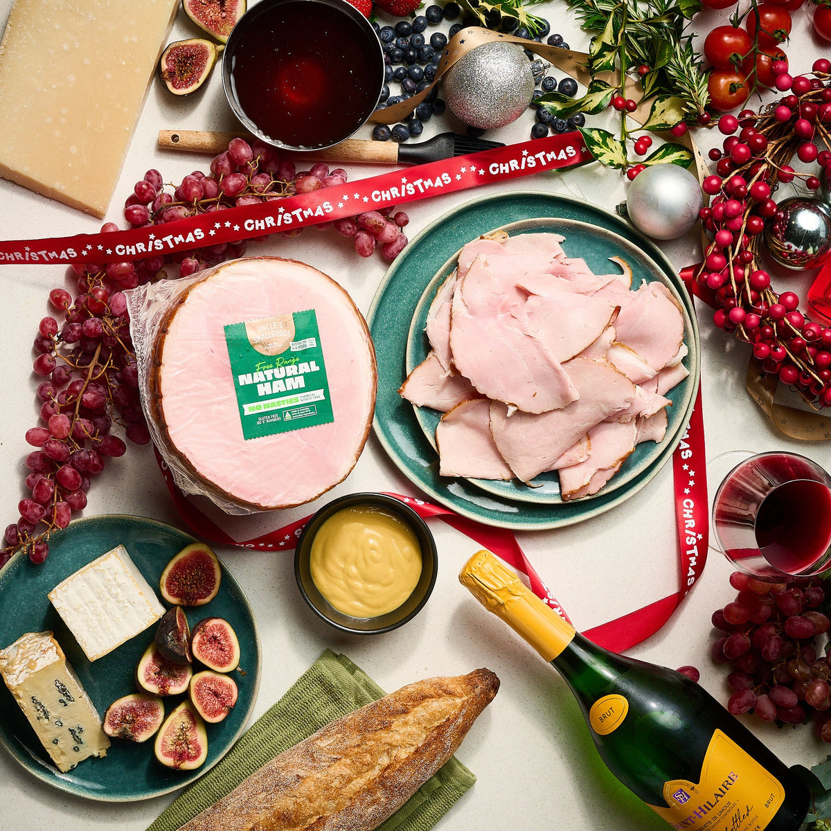 Natural Christmas Ham - Boneless Half 2kg