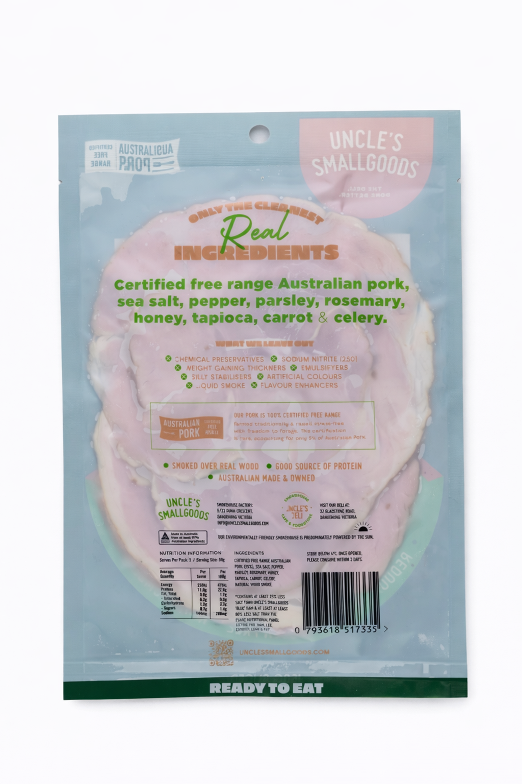 Natural Ham - 150g Sliced