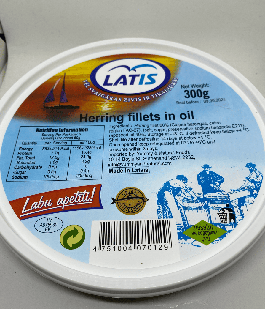 Latis Herrings in Oil - 300g image 0