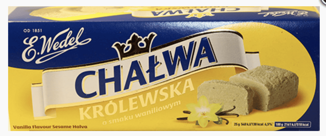 E.Wedel Sesame Halva Chalwa Krolewska Vanilla - 250g image 0