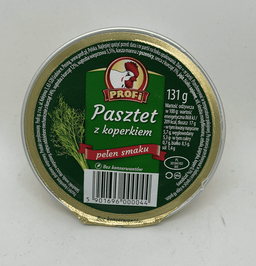 Poultry (chicken) Pate with dill - 131g image 0