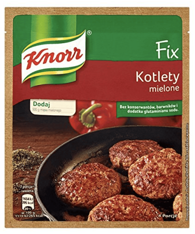 Knorr fix kotlety mielone meatball seasoning - 64g image 0