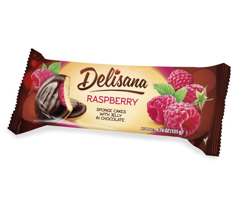 Delisana Jaffa Cakes Raspberry - 135G image 0