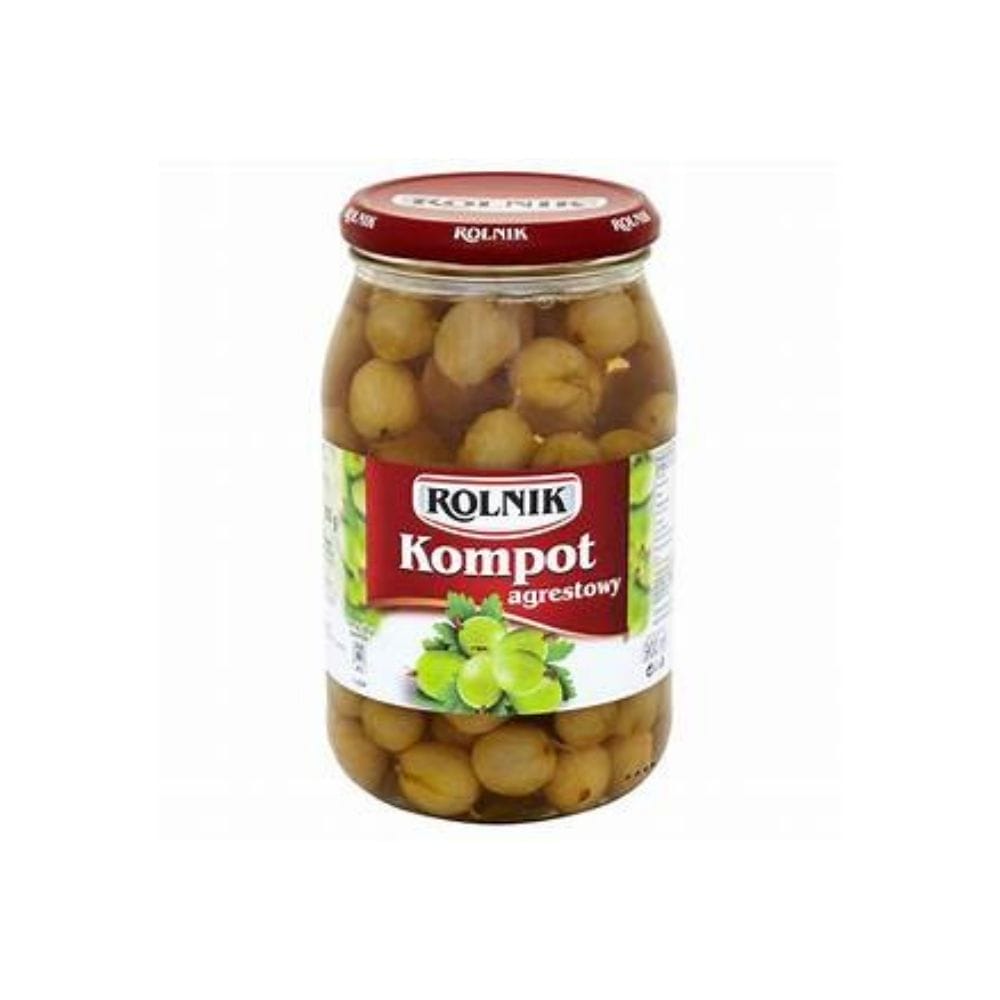 Rolnik Gooseberry in Light Syrup 900ml / Kompot Agrestowy image 0