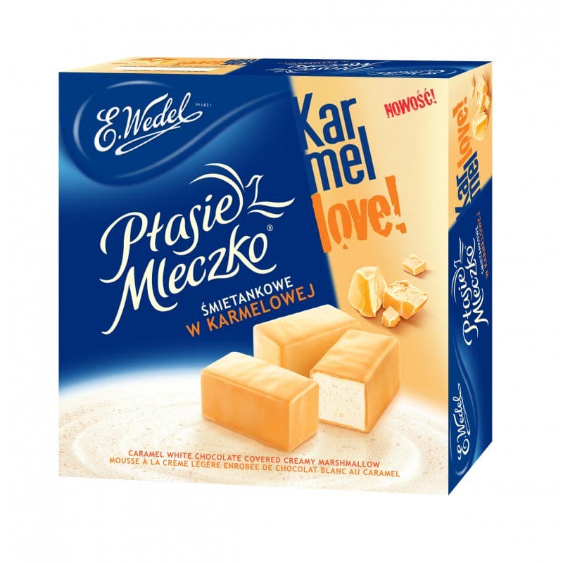 E.Wedel Ptasie Mleczko Caramel Flavour - Choc covered marshmallow - 380g image 0