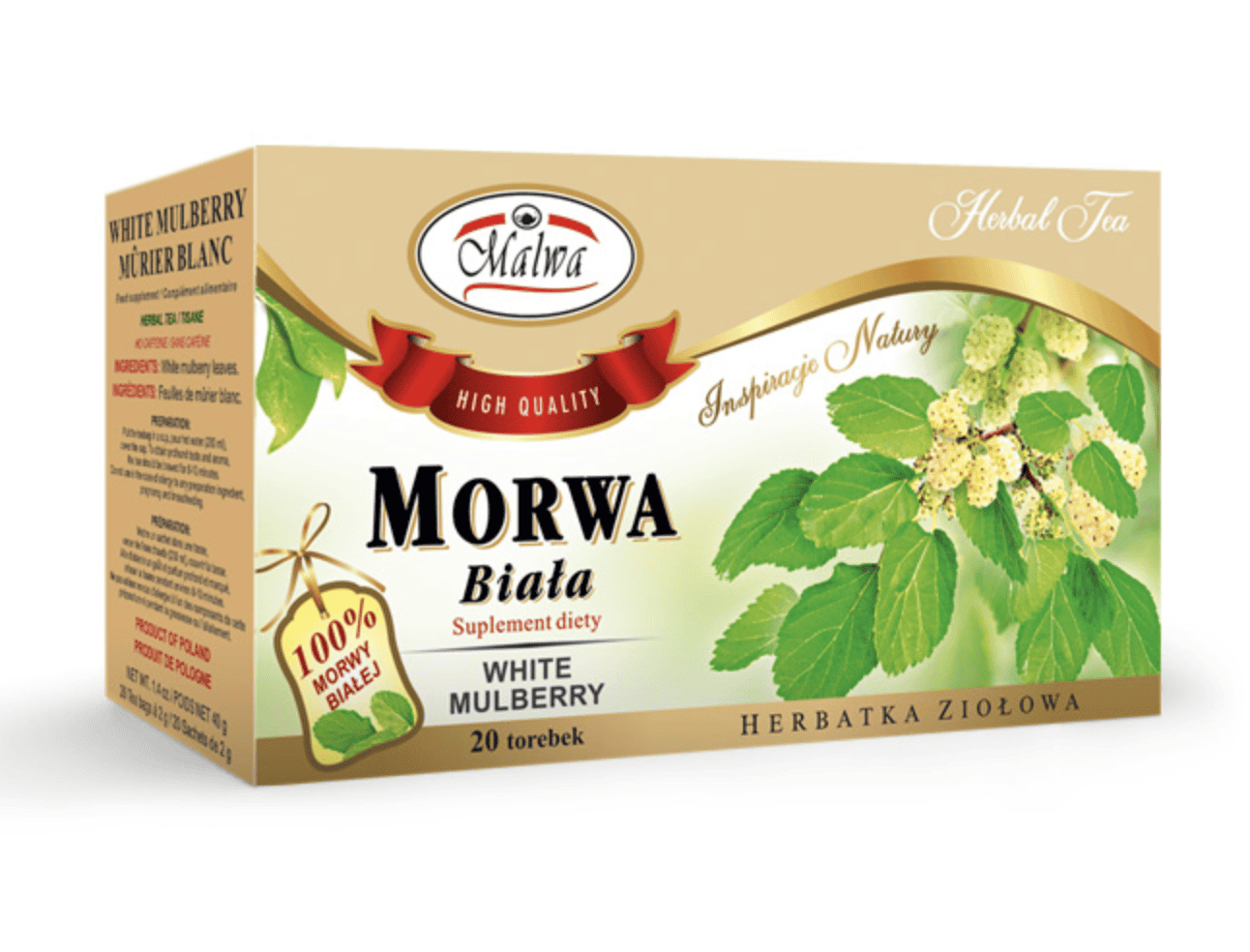 Malwa White Mulberry 40g - 20 sachets image 0