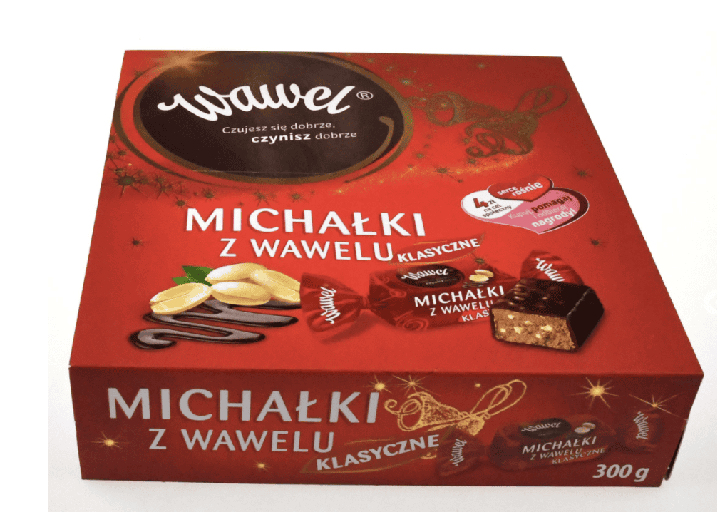 Wawel Michalki Zamkowe Chocolate Coated Peanut Candy - 195g image 0