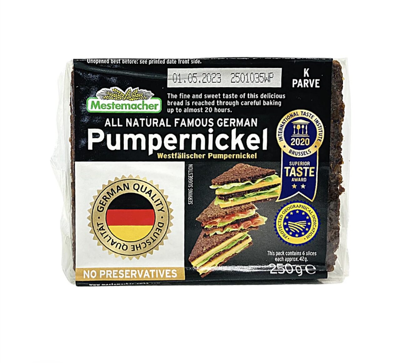 Pumpernickel Bread 250g image 0