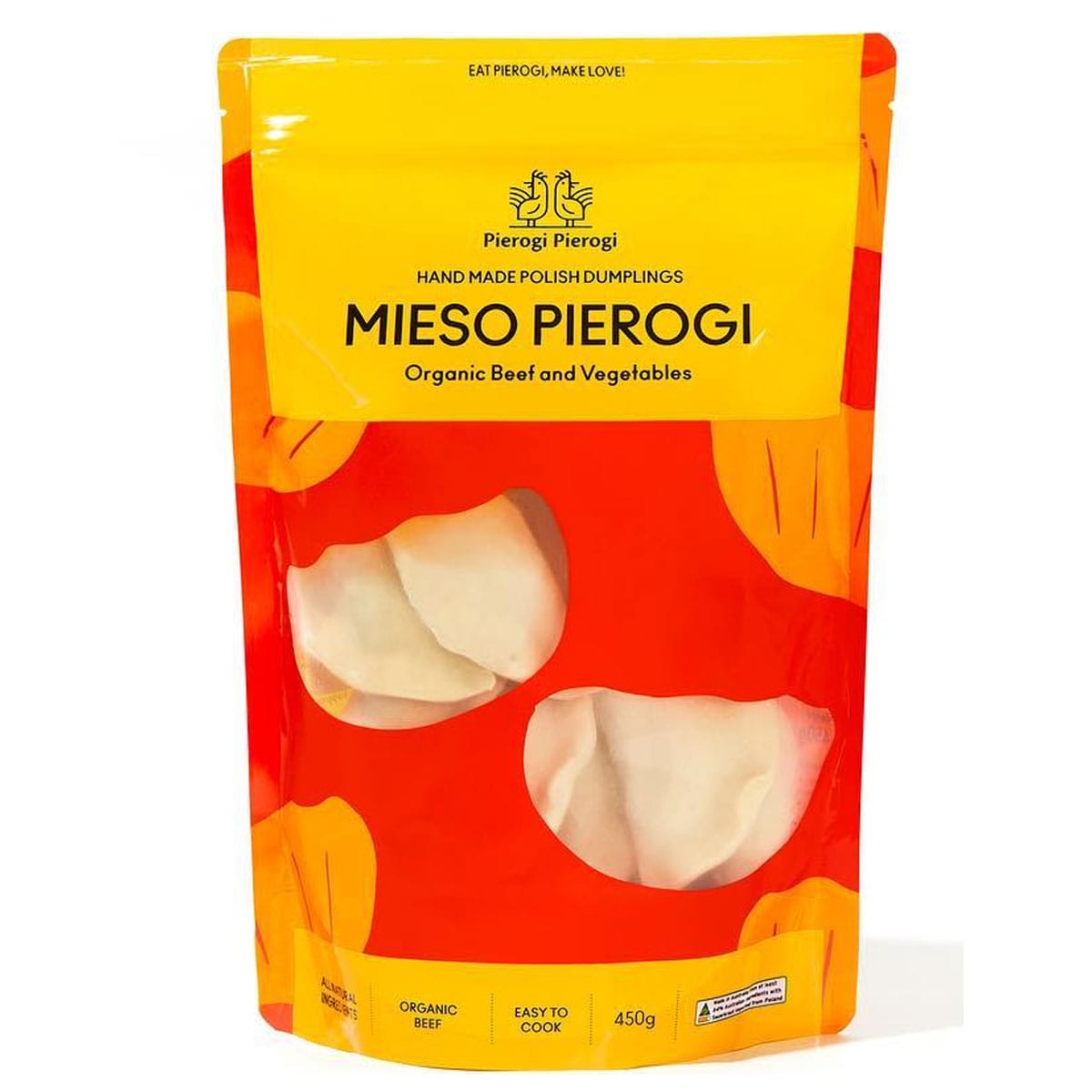 Mieso Pierogi - Organic beef and Vegetables 500g pack image 0