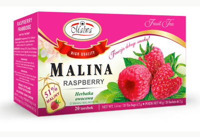Malwa Raspberry (Malina) Tea - 20 sachets image 0